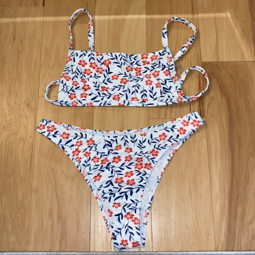 SHEIN ribbed bikini